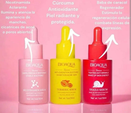 KIT X3 NICOTINAMIDE CURCUMA BABA CARACOL